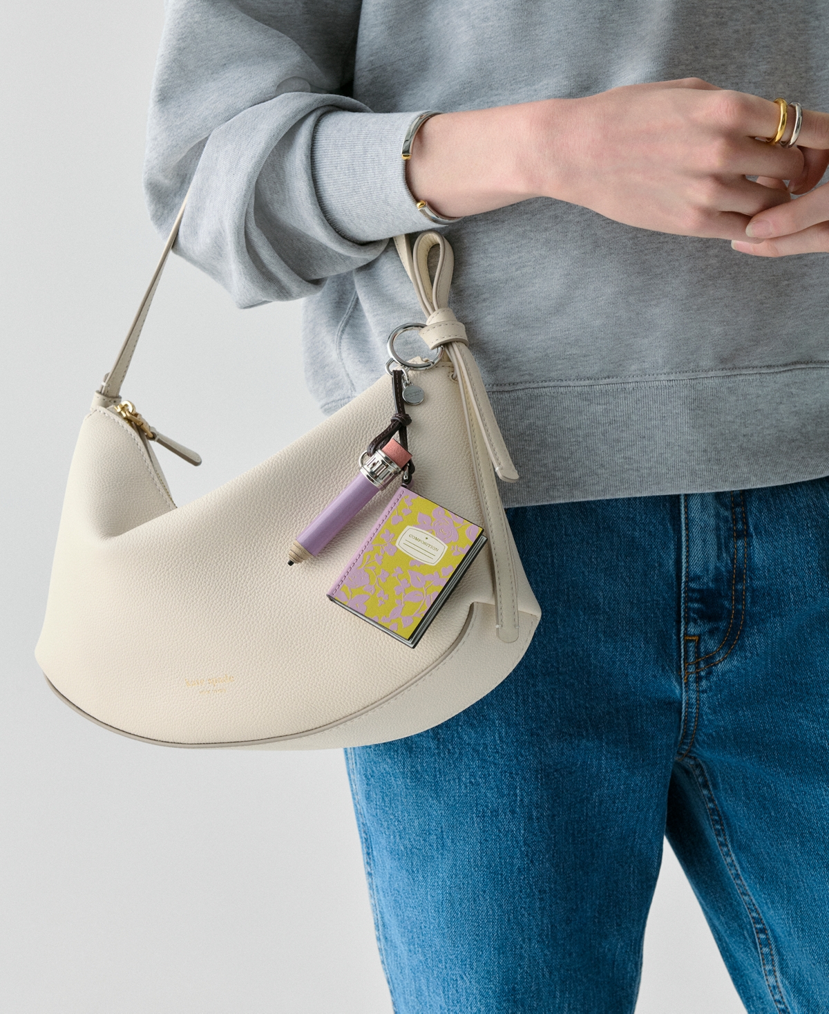 kate spade new york Smooth Leather Composition Book Bag Charm