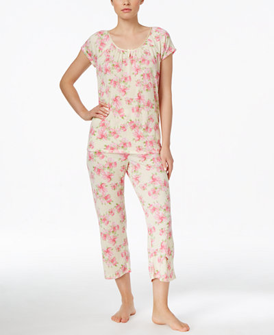 Charter Club Satin-Trim Lightweight Pajama Set, Only at Macy's - Bras ...