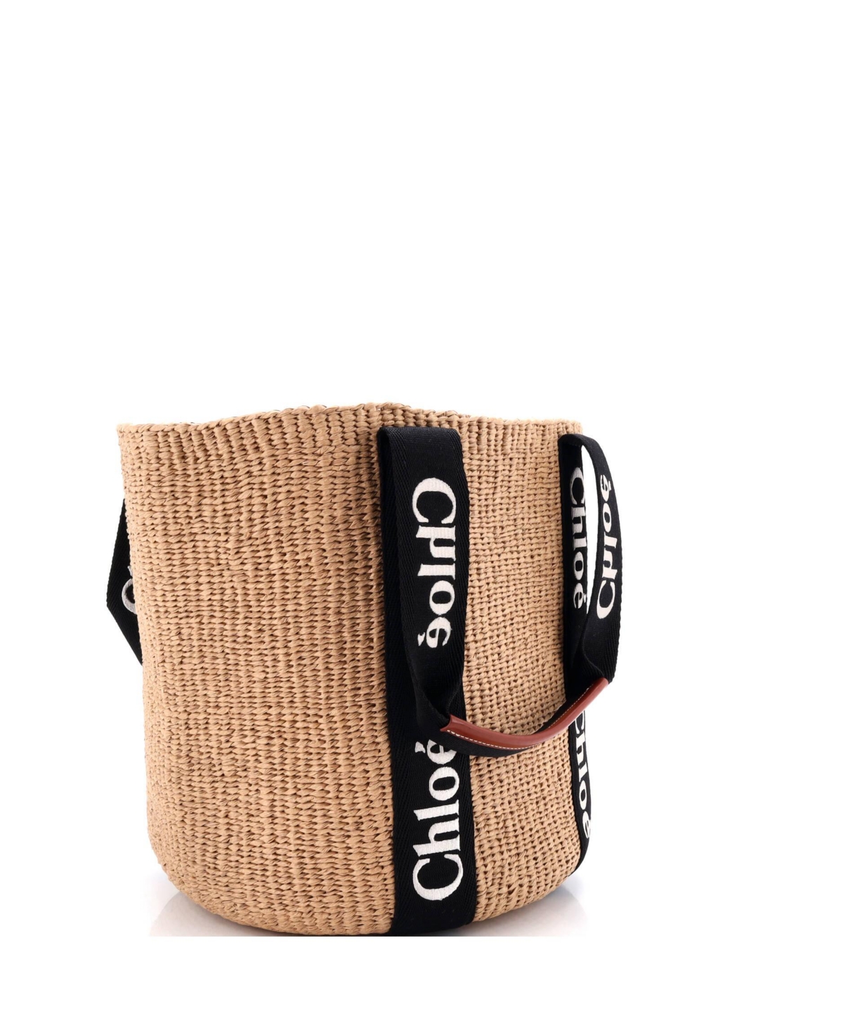 Pre-Owned Chloe Large x Mifuko Woody Tote Raffia