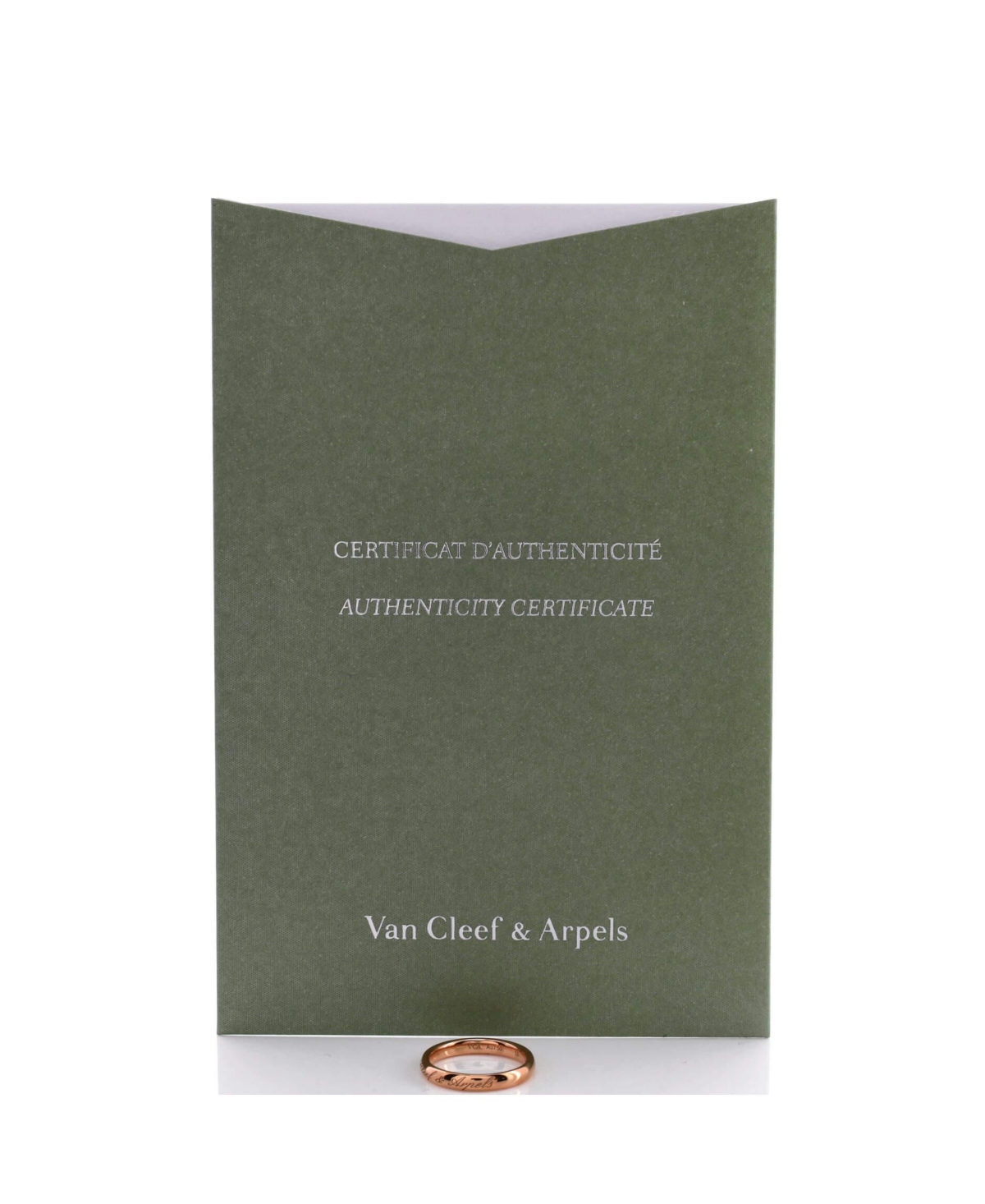 Pre-Owned Van Cleef & Arpels Tendrement Signature Wedding Band Ring