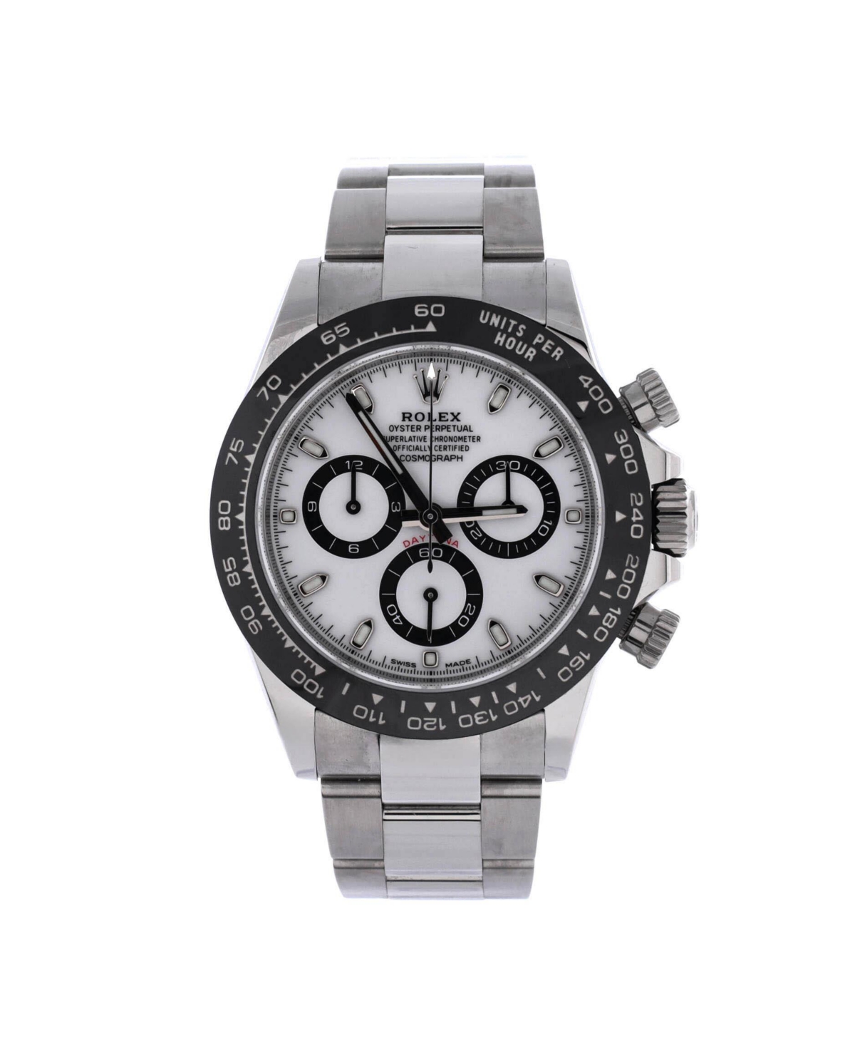 Pre-Owned Rolex Oyster Perpetual Cosmograph Daytona Panda Automatic Watch in Stainless Steel and Cerachrom 40mm