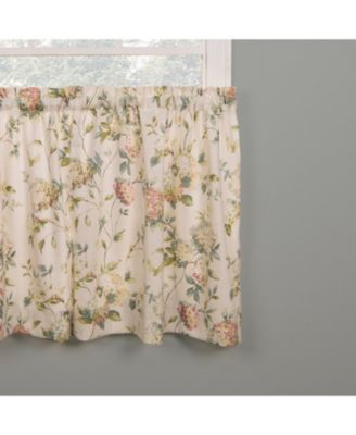 Abigail Design Printed Room Darkening Window Rod Pocket Pair Set With 2 Tiers - 2-Piece - 56x24", Multi
