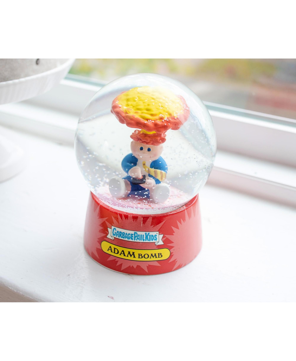 Surreal Entertainment Garbage Pail Kids Adam Bomb Snow Globe Display Piece Decoration | Home Decor for Kids Room Essentials | Retro-Style '80s Gifts a