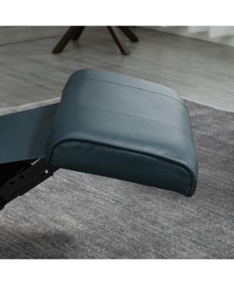 Single Piece  Faux Leather Manual Recliner with Swivel Wood Base