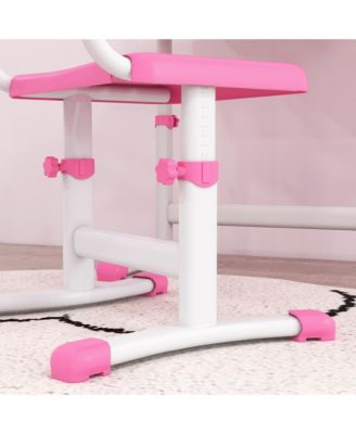 Functional Kids Desk and Chair Set Height Adjustable School Study Table