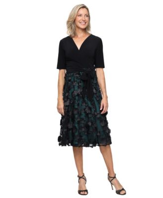 Alex Evenings - Women's Elbow Sleeve Dress