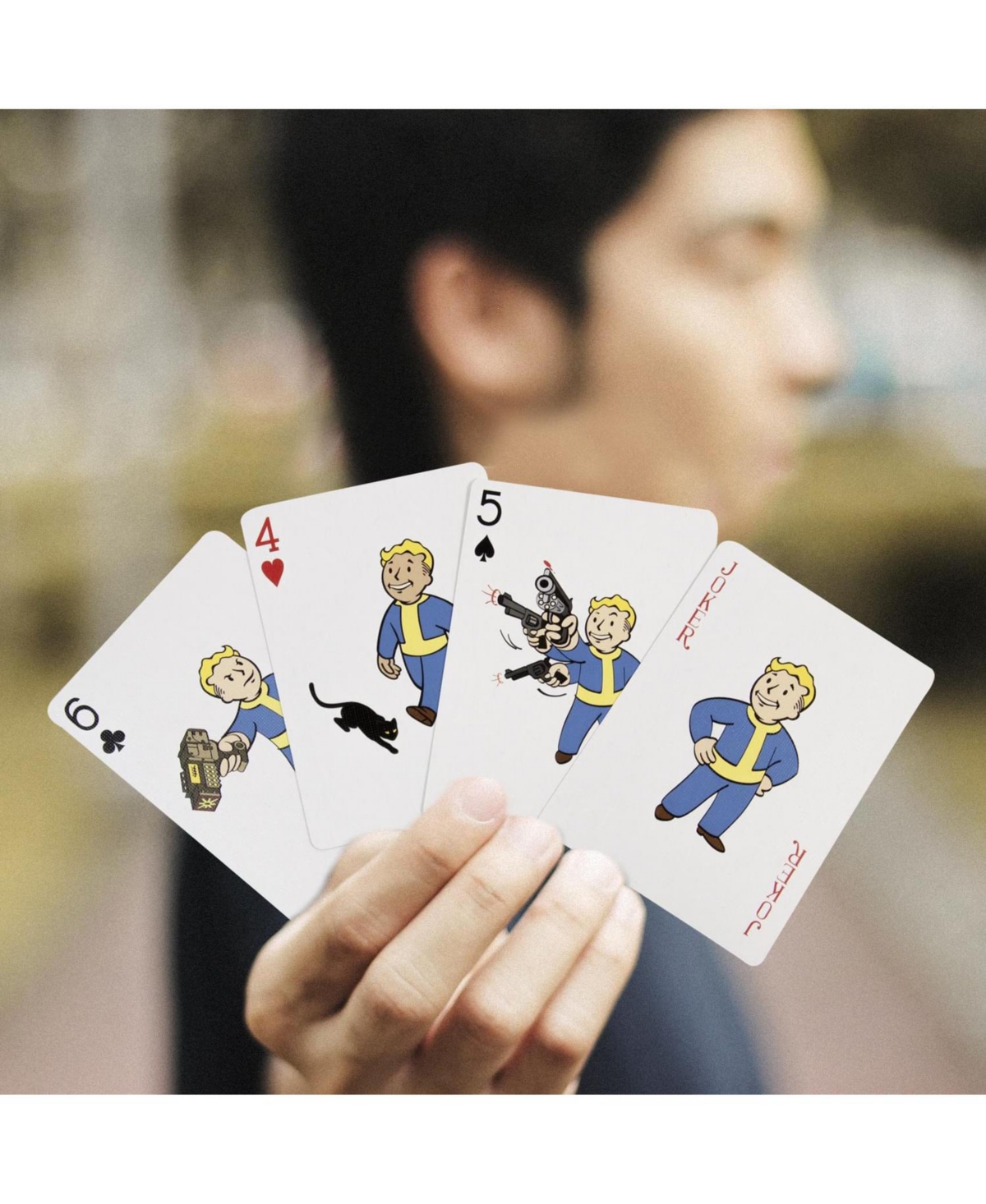 Fallout Vault Boy Playing Cards