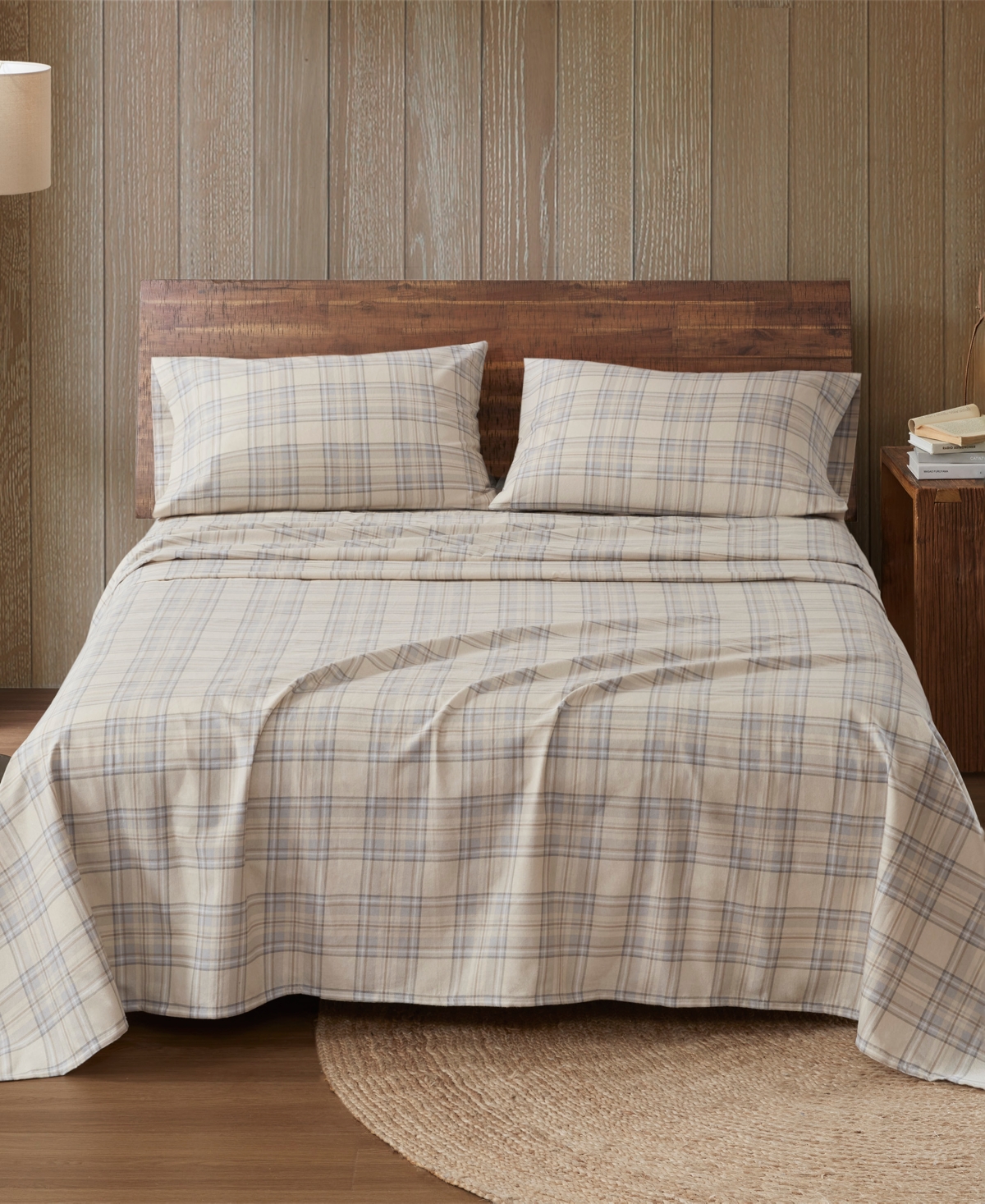 Woolrich Printed Flannel 4-pc. Sheet Set, California King In Brown