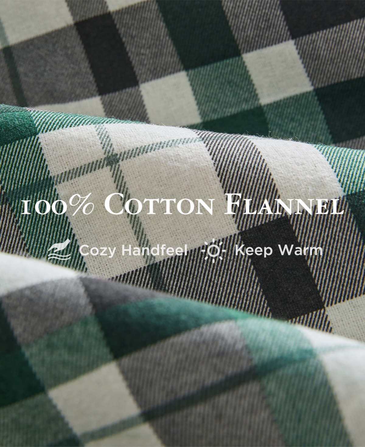 Woolrich Printed Flannel 4-pc. Sheet Set, Queen In Green