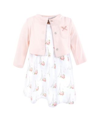 Cotton Dress and Cardigan Set, Bonjour Paris