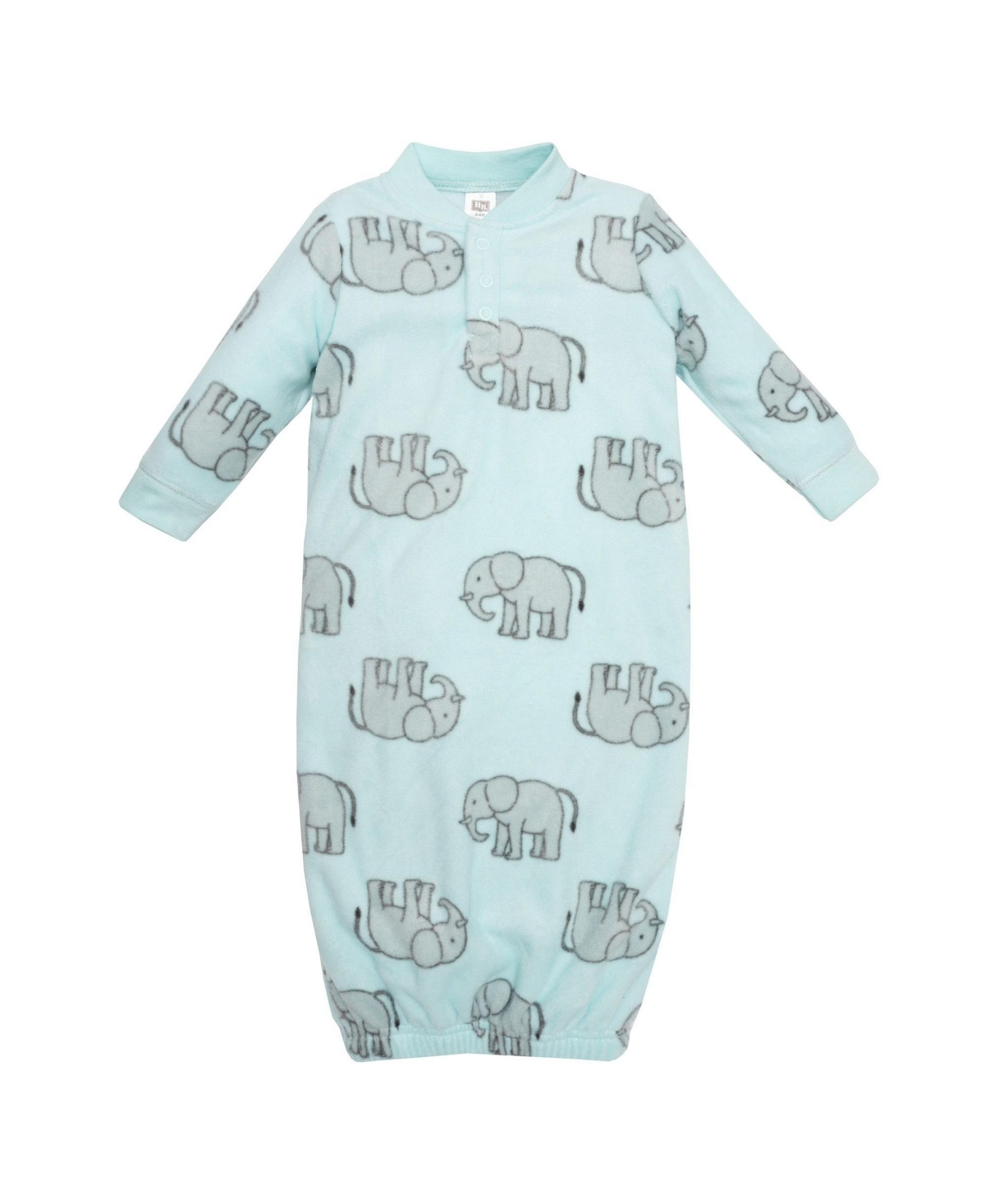 Hudson Baby Baby Boys Hudson Fleece Gowns, Cute Safari, 0-6 Months