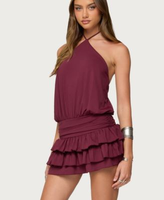 Women's Fontella Ruffled Halter Neck Romper
