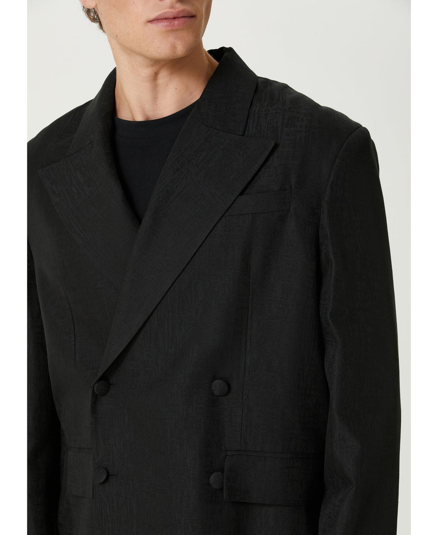Женский пиджак PCFG Cotton-Rayon Blend Blazer, цвет: Угольно-чёрный — фото 4