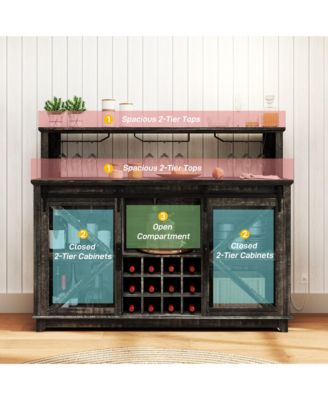 Bar Cabinet with Lights Wine Bar Cabinet Distressed