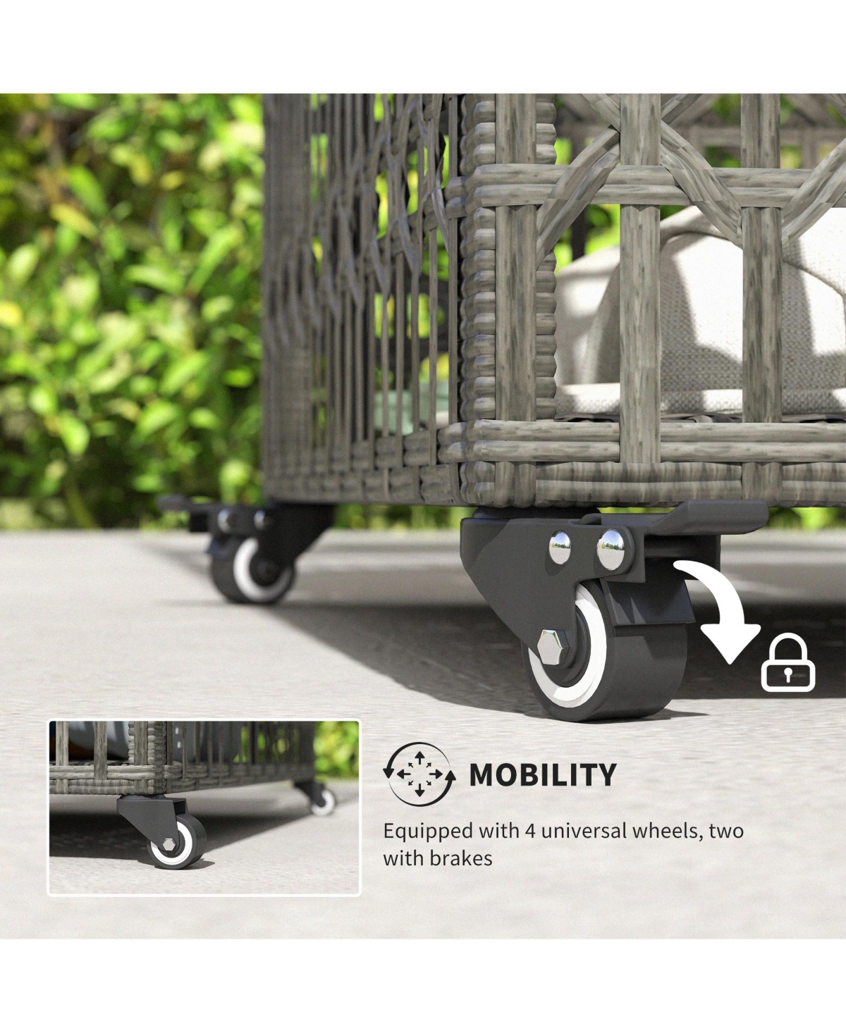 Outsunny Rat Pool Float Storage Organizer, Pool Float Holder with Shelf