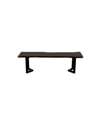 Manzanita Live Edge Solid Sheesham Wood Dining Bench