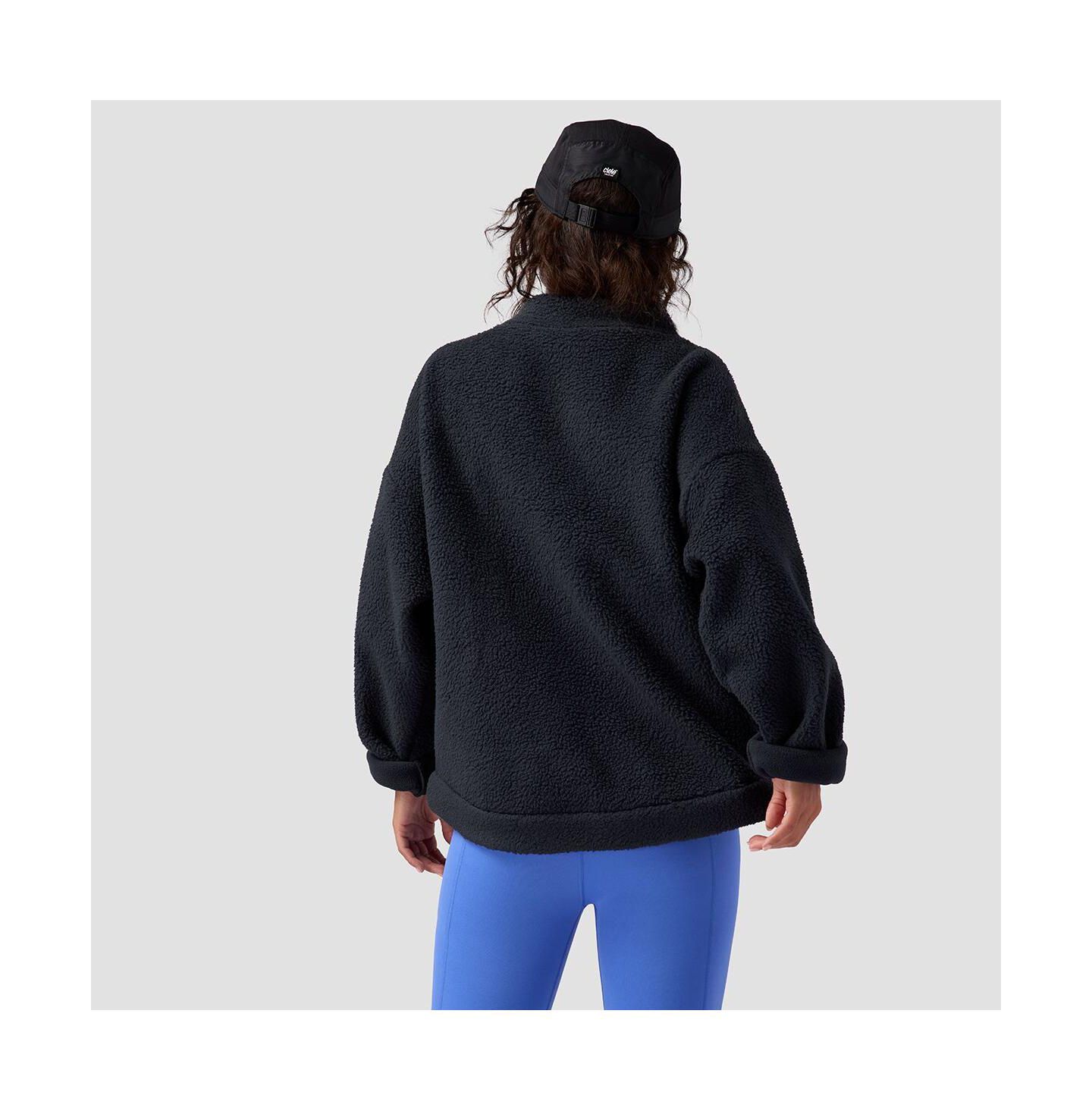 Женский свитер Backcountry Wander Pile-Fleece Mock-Neck Top Pullover Fleece, цвет: Чёрный — фото 5