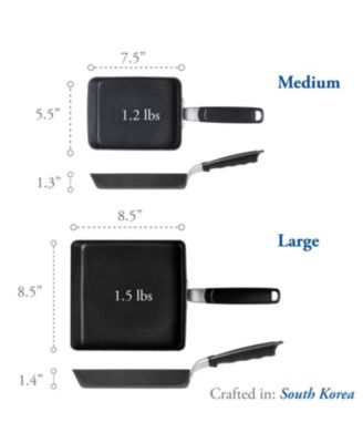 - Tamagoyaki Japanese Omelette Pan/Egg Pan - Black/Medium