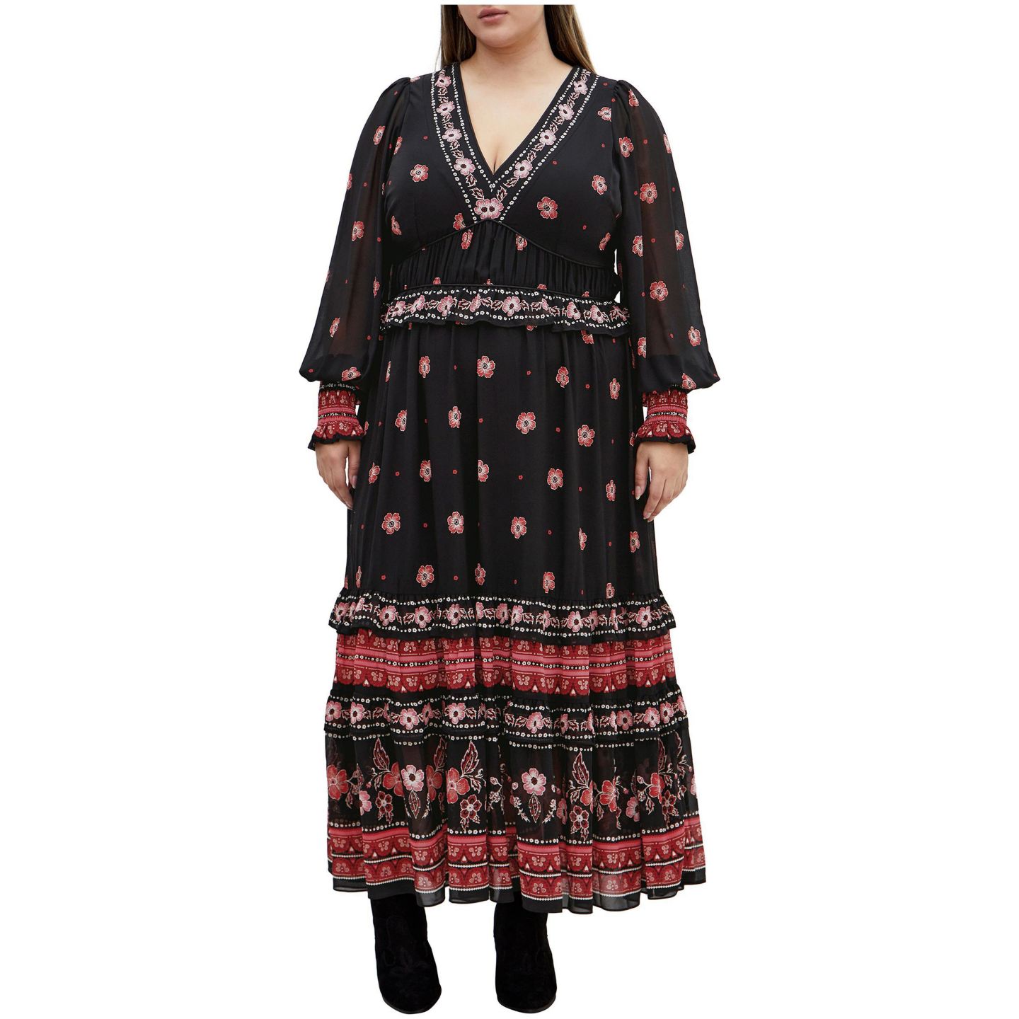 Женское платье CITY CHIC Plus Size Cameron Maxi, цвет: Batik Brd — фото 1