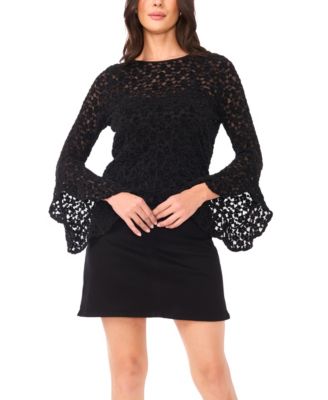 Women's Lace Ruffle Detail Top