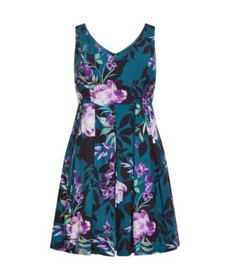 Women's Hydrangea Print Dress