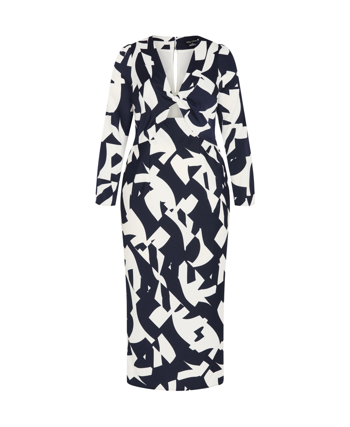 City Chic Women's Plus Size Enya Print Dress