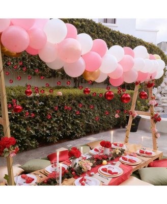 20PCS 1.6" Small Disco Ball Mirror Mini Hanging Decoration for Events Wedding 70s 80s Party Business Holiday Home Decor Red