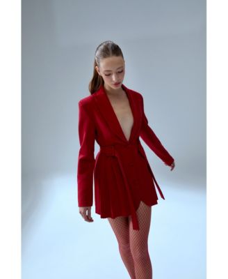 Women's Wool-Blend Jacket Dress