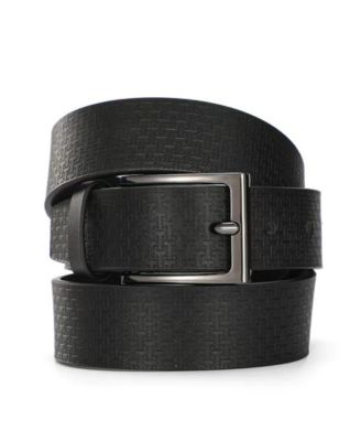 Men's All-Over Logo "T" Leather Belt
