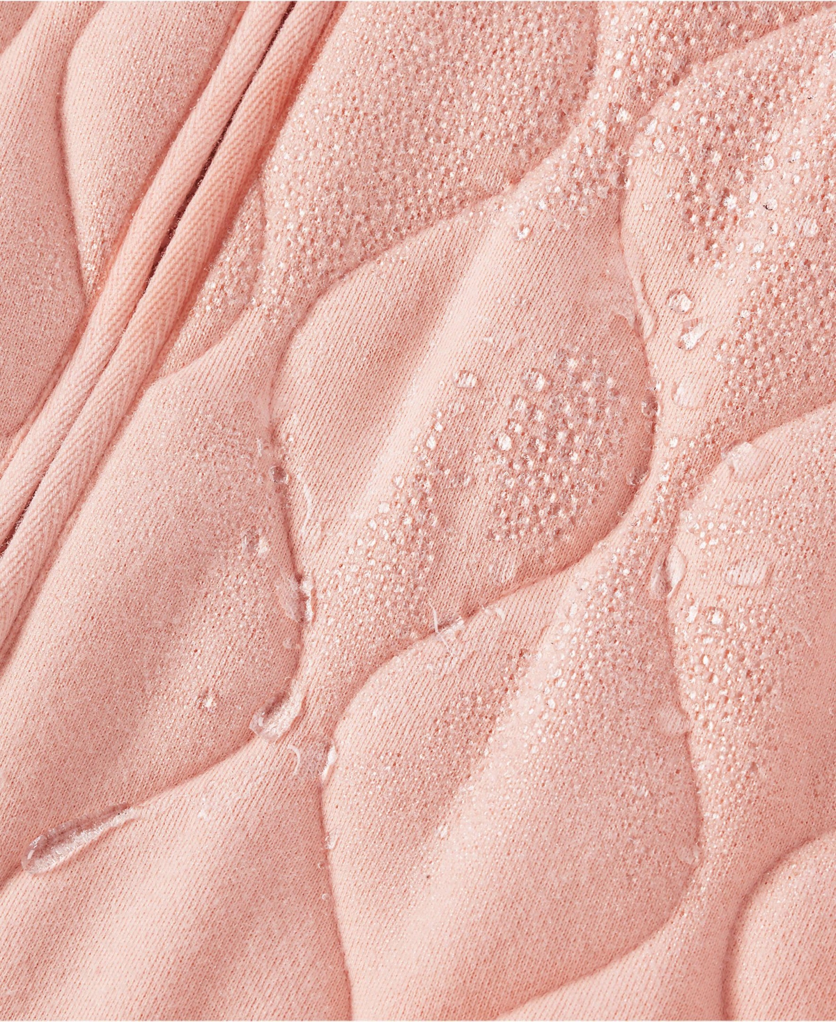 Lands' End Plus RainDefense Serious Sweats Quilted Full Zip Jacket