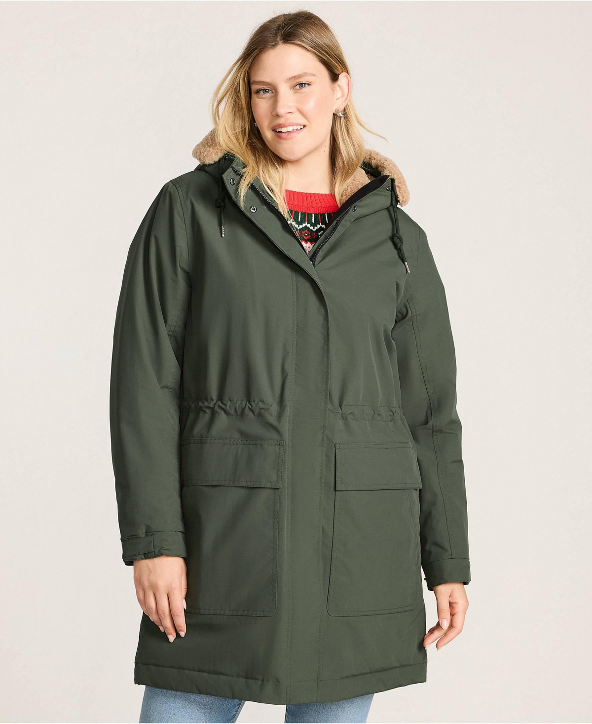 Lands' End Women's Squall Waterproof Lined Hood Parka