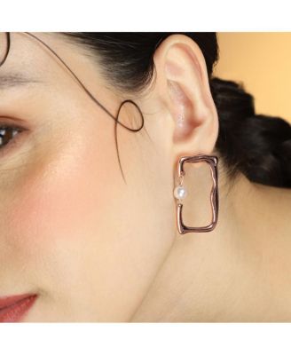 Women's The Cadre Drop Earrings - Rose Gold