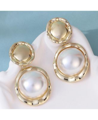 Women's The Roma-Perle Drop Earrings - California Gold