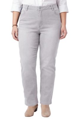 Women's Within Straight Leg Stretch Denim Five Pocket Jeans