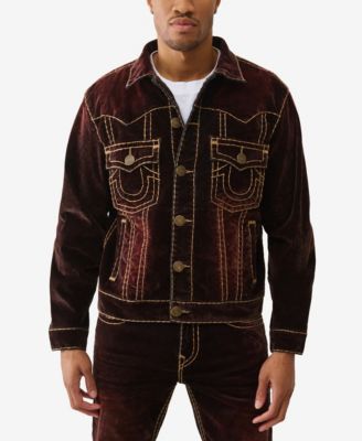 True Religion - Men's Oversize Super T Coated Button-Up Jacket