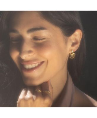 Scattering Stardust Moonstone Fringe Stud Drop Earrings