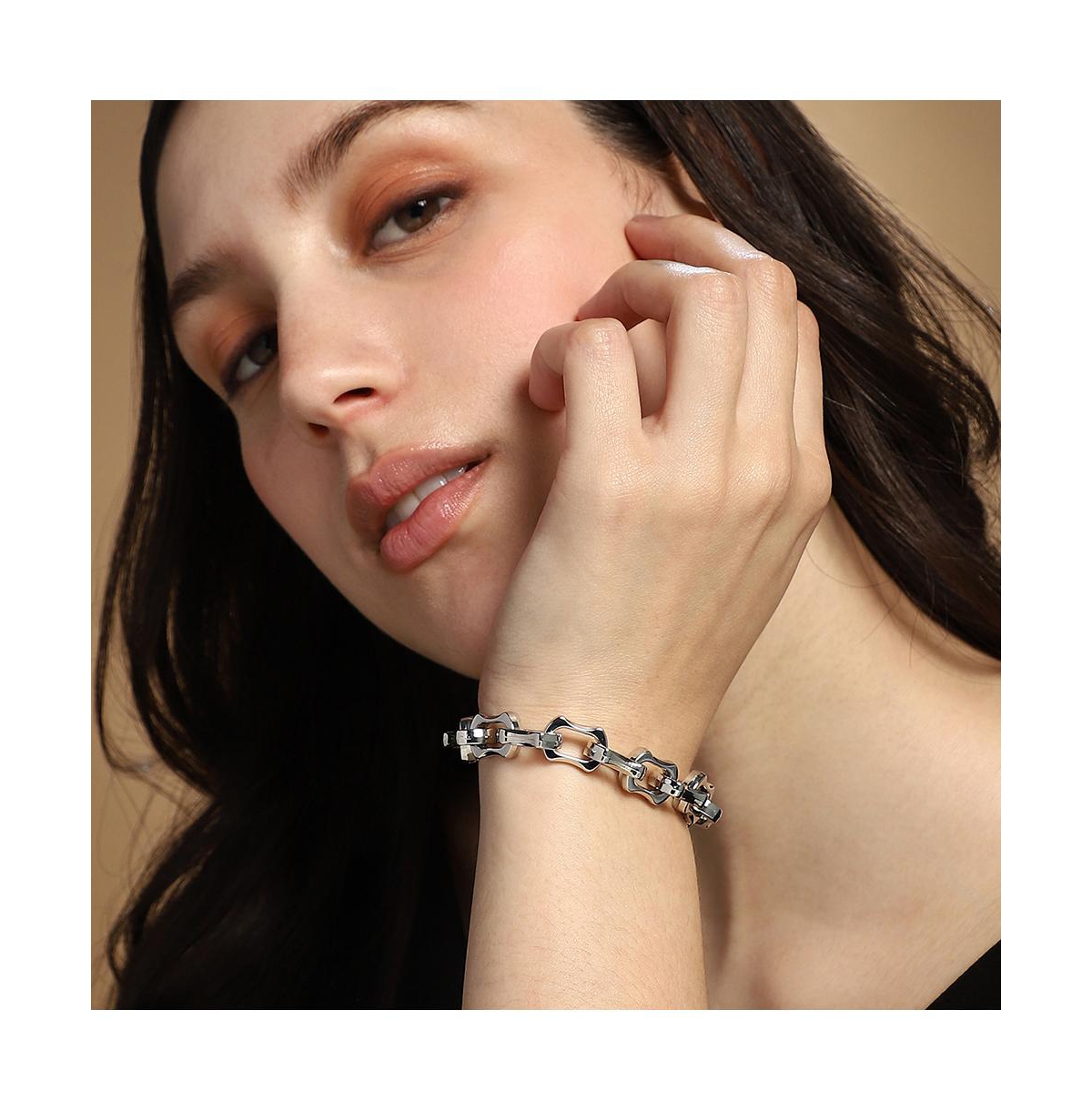 Women's The Bracket-Link Chain Bracelet - Chrome Silver