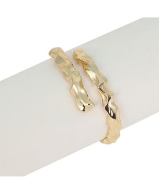 Women's The Crumple-Wrap Cuff Bracelet - California Gold