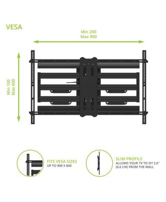 PMX800 Pro Series Full Motion TV Wall Mount for 55"-120" TVs