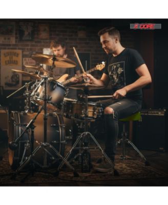 Drum Throne 4" Thick Padded Guitar Stool 441Lb Capacity 20-26” Adjustable Drummer Chair