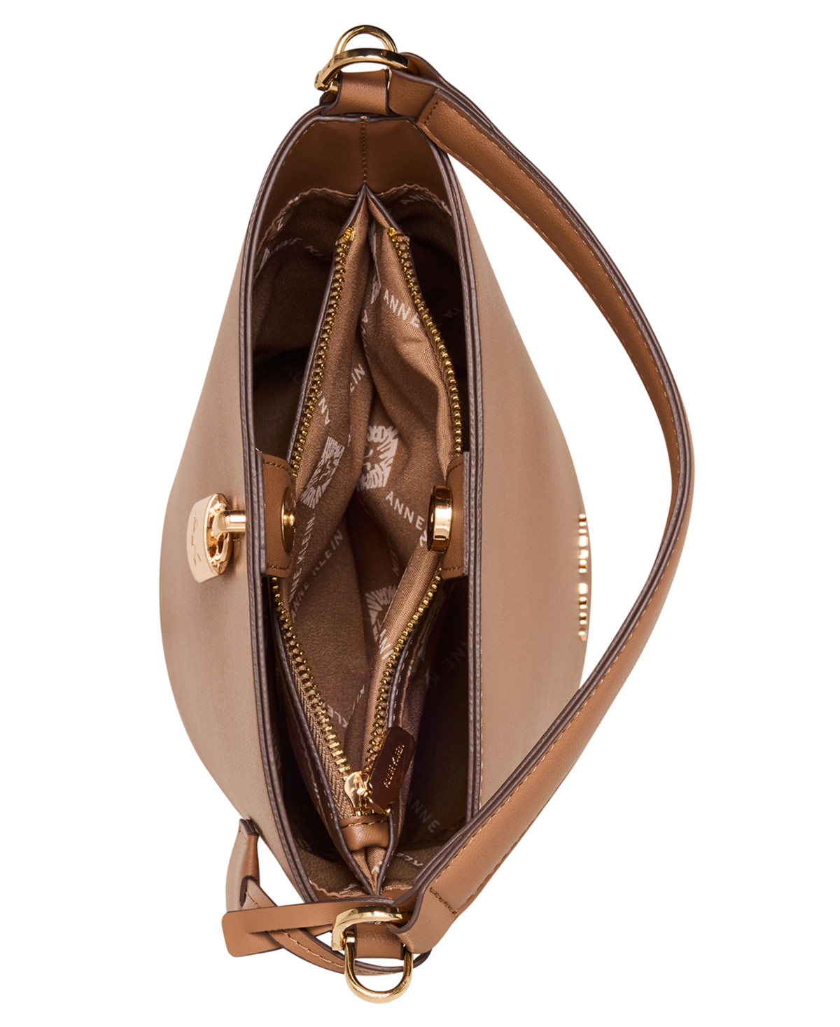 Anne Klein Small Lock Bucket with Convertible Strap