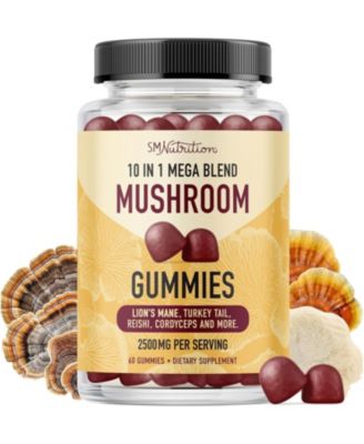 Mushroom Gummies, Raspberry, 60ct