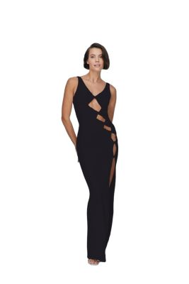 cute dresses mini Black Cut Out Maxi Dress main image 1