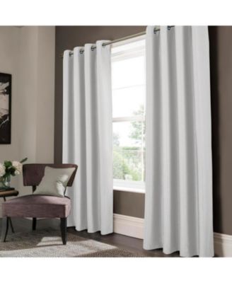 Lydia Matte Embossed One Blackout Panel - 52"x84", Silver