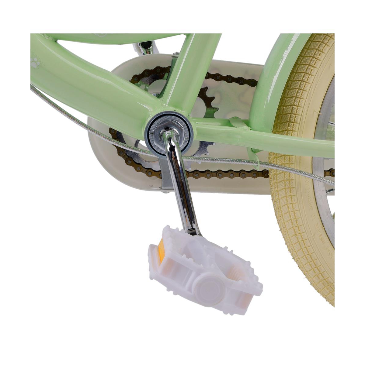 Artudatech 16" Child Bicycle Girls Bike with auxiliary wheels & Rack Basket