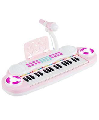 37-Key Multifunctional Kids Electronic Keyboard with Microphone