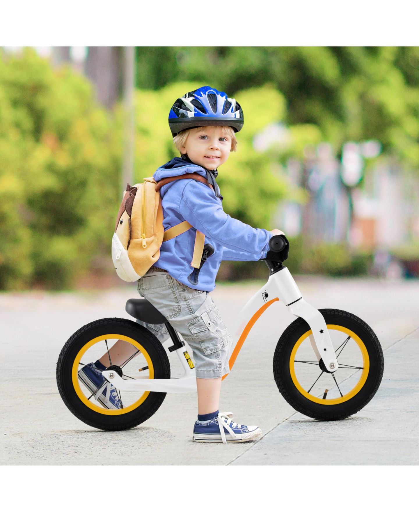Детская игрушка GIVIMO Skonyon 12-Inch No-Pedal Balance Bike, Ages 3-6, цвет: Белый — фото 2