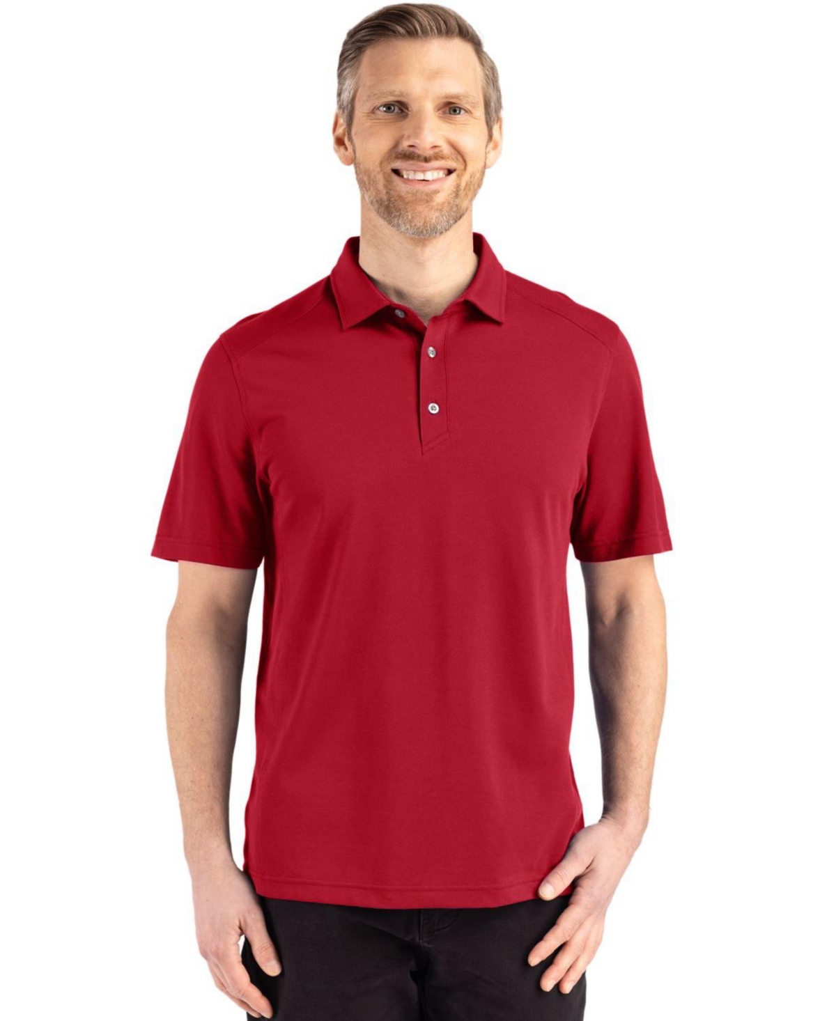 Cutter & Buck Men's Advantage Refresh Epic Confidence Recycled Tri-Blend Pique Polo