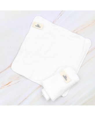 Let Glow Bamboo + Cotton Facial Cleansing Cloths, 2-Pack with Mesh Wash Bag