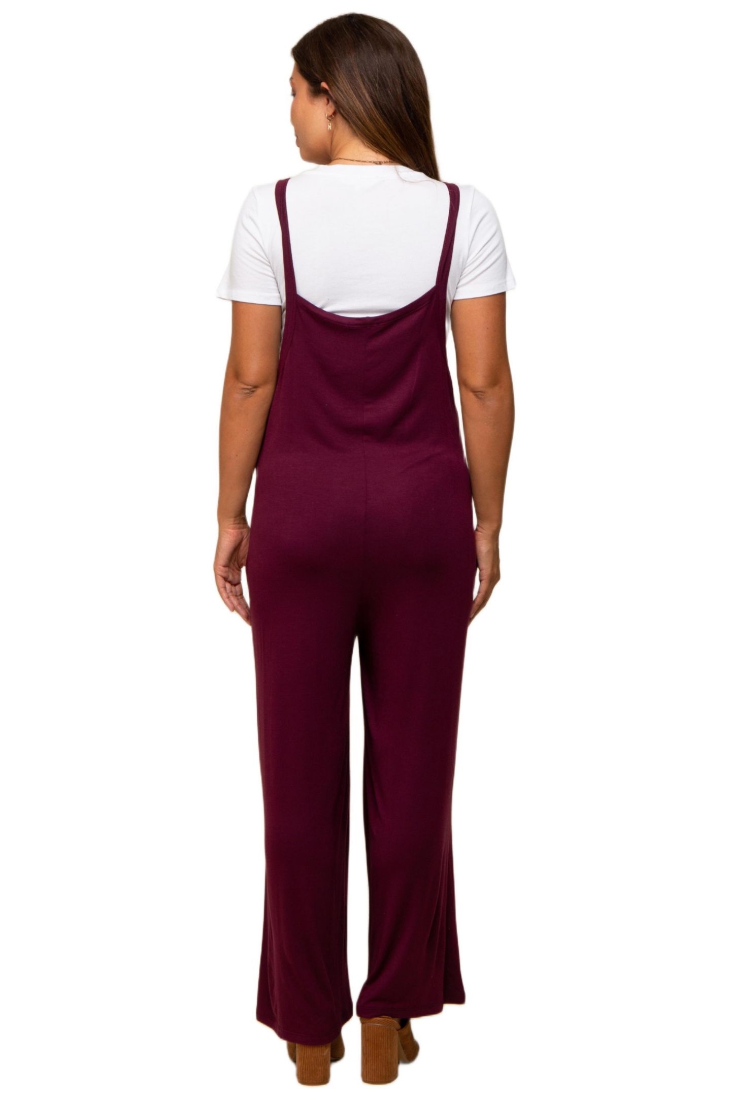 Женский комбинезон Pinkblush Sleeveless Pocketed Jumpsuit, цвет: Бордовый — фото 3